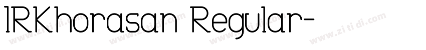 IRKhorasan Regular字体转换